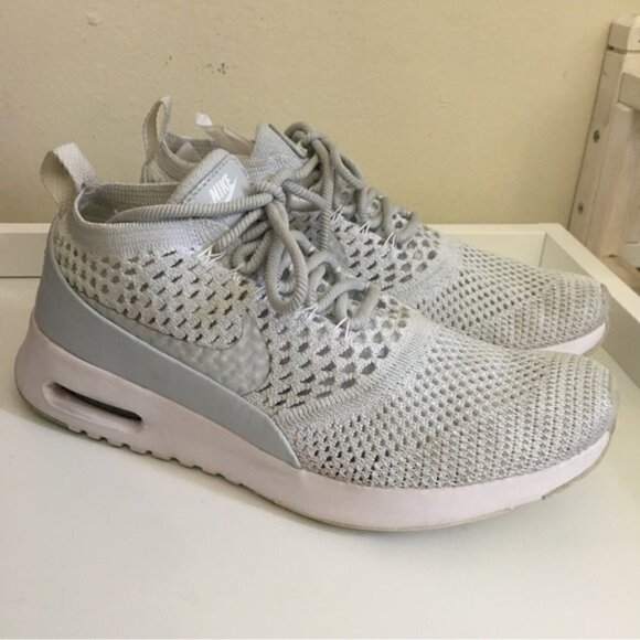 NIKE Air Max Thea Ultra Flyknit Pure Platinum Sneakers - Picture 3 of 12